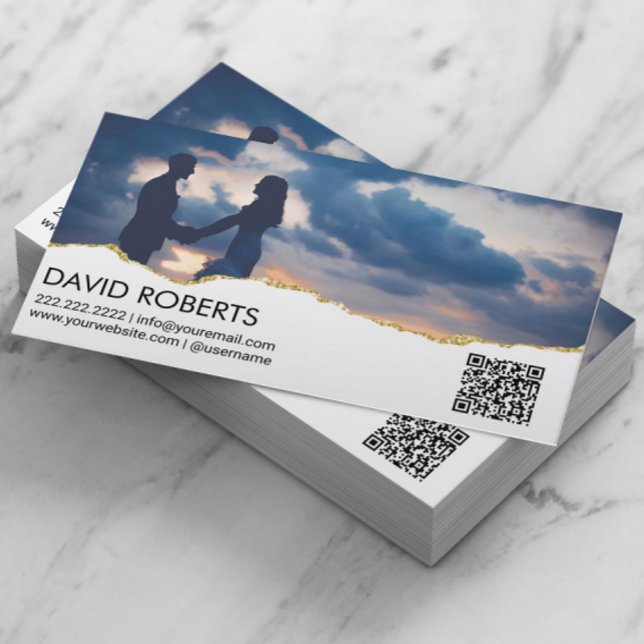 Tarjeta De Visita Foto de Personalizado de código QR de fotografía (Subido por el creador)