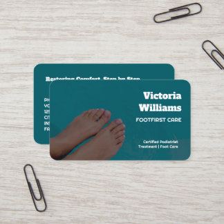 Tarjeta De Visita Foto de Personalizado de Foot Care
