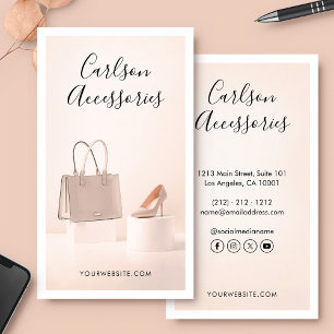 Tarjeta De Visita Foto de Personalizado de guión elegante y minimali