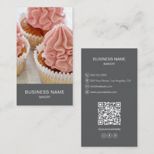 Tarjeta De Visita Foto de Personalizado de panadería moderna