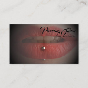 Tarjeta De Visita foto de piercing en los labios