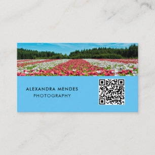 Tarjeta De Visita Foto de QR Code, fotógrafa fotográfica
