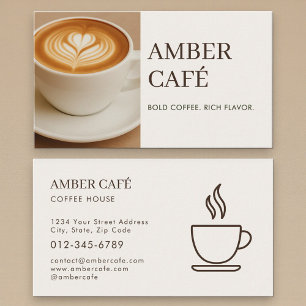 Tarjeta De Visita Foto de restaurante de café