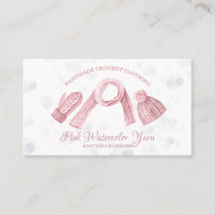 Tarjeta De Visita Foto de ropa de invierno de ganchillo Amigurumi de