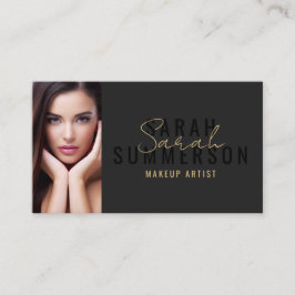 Tarjeta De Visita Foto de Salón de Belleza de Artista de Maquillaje