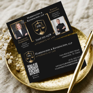 Tarjeta De Visita Foto de socios de abogados de Black Gold Attorneys