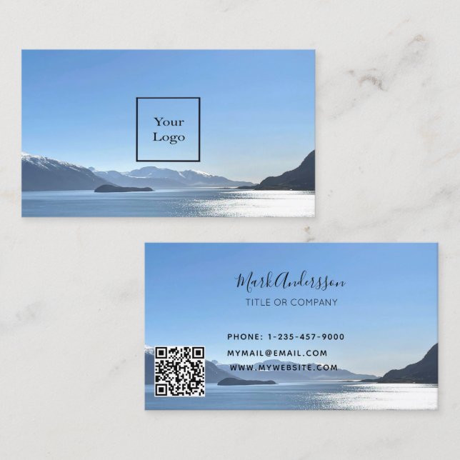 Tarjeta De Visita Foto de turismo de vacaciones de agentes de viajes (Anverso / Reverso)