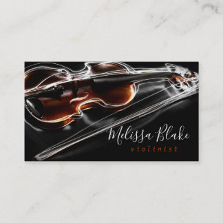 Tarjeta De Visita ・ foto de un violín