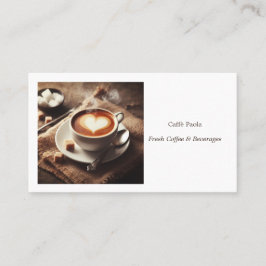 Tarjeta De Visita Foto de una taza de café