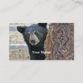Tarjeta De Visita Foto del árbol del oso negro