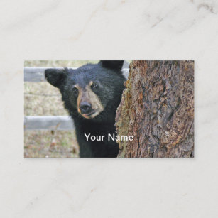 Tarjeta De Visita Foto del árbol del oso negro