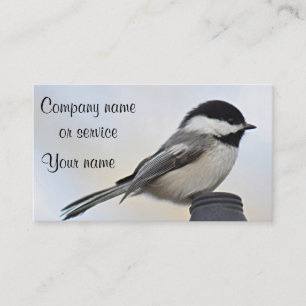 Tarjeta De Visita Foto del Chickadee