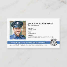Tarjeta De Visita Foto del Departamento de Policía
