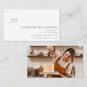 Tarjeta De Visita Foto del logotipo del chef de pastelería de panade