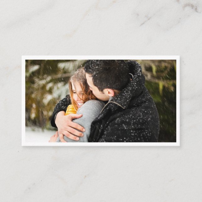 Tarjeta De Visita Foto del negocio de la fotografía sola (Anverso)