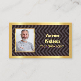 Tarjeta De Visita Foto del Personalizado del preparador de impuestos