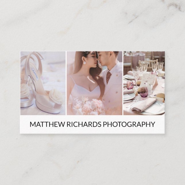 Tarjeta De Visita Foto del servicio de fotografía simple (Anverso)