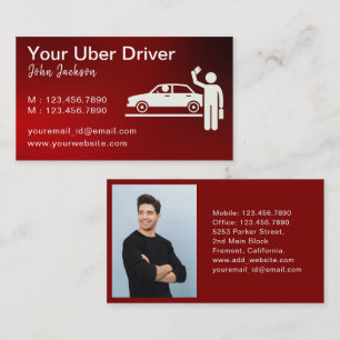 Tarjeta De Visita Foto del servicio de transporte público de lujo