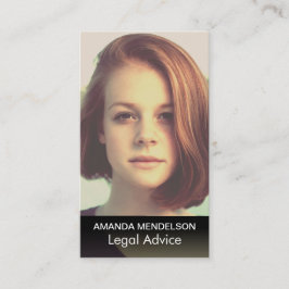 Tarjeta De Visita Foto elegante