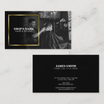 Foto en blanco y negro | Marco dorado