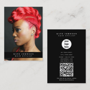 Tarjeta De Visita Foto exclusiva de fotógrafo con logotipo de negoci