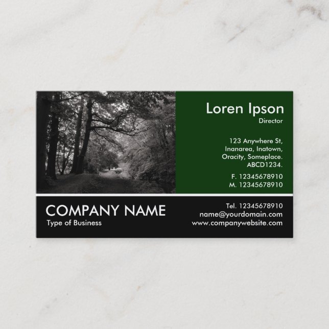 Tarjeta De Visita Foto Fotograda - Canal, Bute Park Cardiff (Anverso)