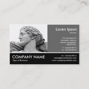Tarjeta De Visita Foto Fotografiada - Gris 60pc - Esposa de Poseidon