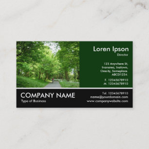 Tarjeta De Visita Foto Fotográfica - Dk Green - Camino Cíclico