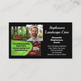 Tarjeta De Visita Foto: Green Landscape Lawrence Care Business
