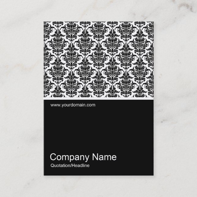 Tarjeta De Visita Foto Half&Half 0230 - Patrón Damask (Anverso)