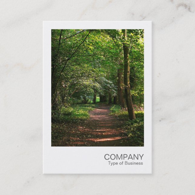 Tarjeta De Visita Foto instantánea 031 - Camino en los bosques (Anverso)