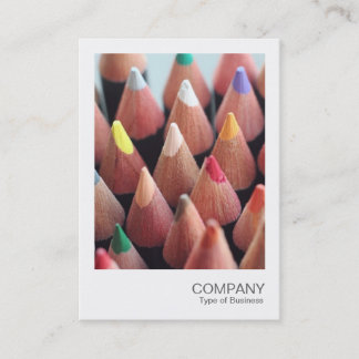 Tarjeta De Visita Foto instantánea 052 - lápices de colores