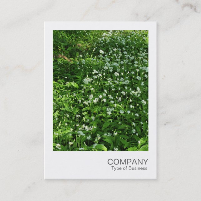Tarjeta De Visita Foto instantánea 072 - Flores de bosque (Anverso)