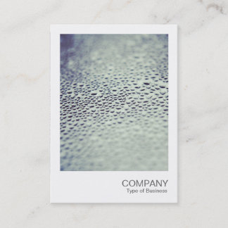 Tarjeta De Visita Foto instantánea - Droplets de agua en vidrio 01
