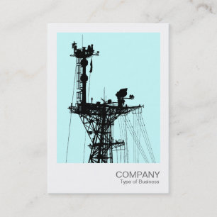 Tarjeta De Visita Foto instantánea - Radio Mast de buque de guerra -