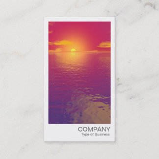 Tarjeta De Visita Foto instantánea - Red Sunset/Sunrise