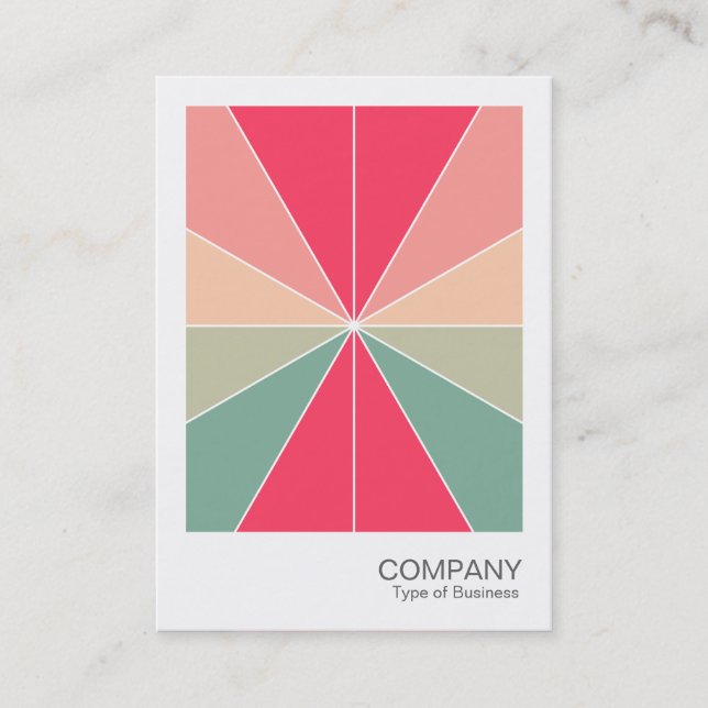 Tarjeta De Visita Foto instantánea - Segmentos de color 03 (Anverso)