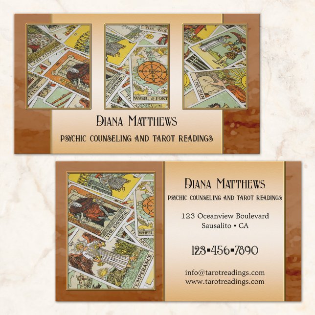 Tarjeta De Visita Foto intuitiva de Clairvoyant Tarot Reader (Subido por el creador)
