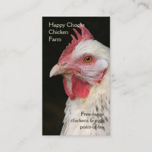 Tarjeta De Visita Foto ligera del retrato de la gallina de Sussex
