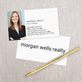 Tarjeta De Visita Foto minimalista profesional