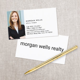 Tarjeta De Visita Foto minimalista profesional