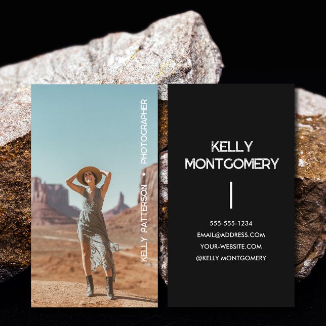 Tarjeta De Visita Foto minimalista simple (Subido por el creador)