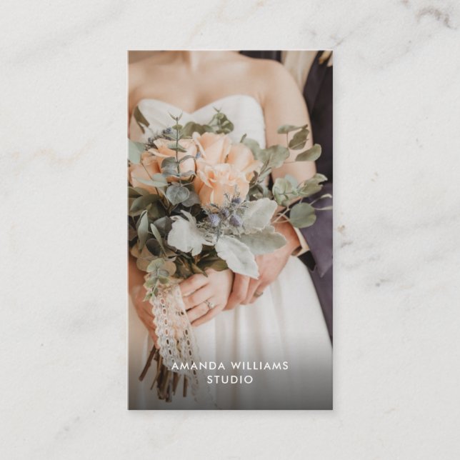 Tarjeta De Visita Foto moderna | Fotógrafo (Anverso)