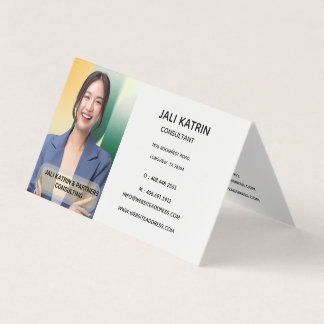Tarjeta De Visita Foto moderna profesional minimalista de lujo