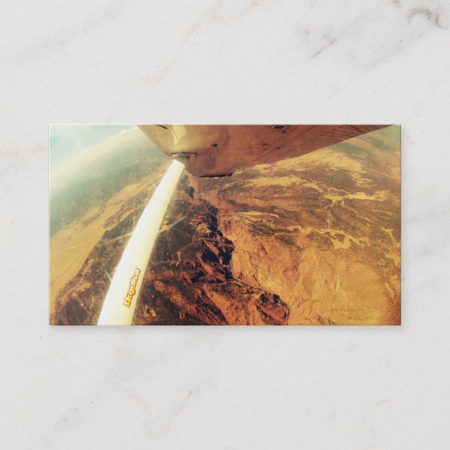 Tarjeta De Visita foto perfecta de vuelo pequeño (Anverso)