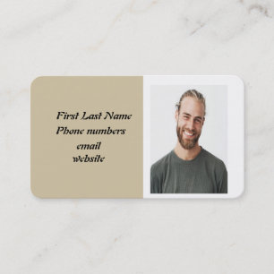 Tarjeta De Visita Foto personal personalizado Wolf Totem