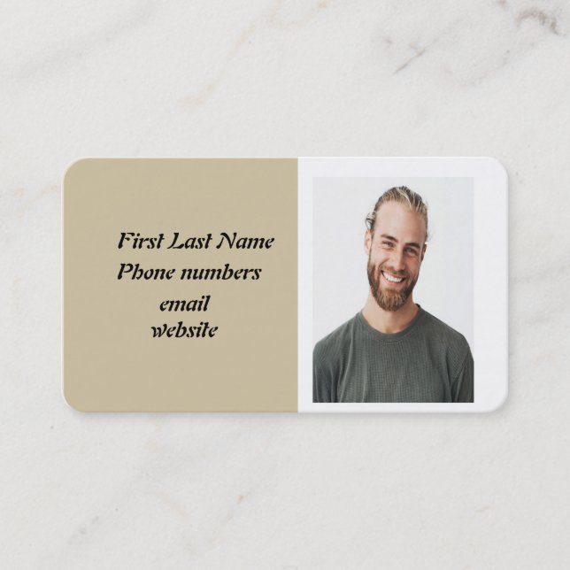 Tarjeta De Visita Foto personal personalizado Wolf Totem (Anverso)