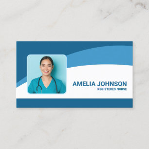 Tarjeta De Visita Foto personalizada de médico o enfermera