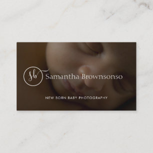 Tarjeta De Visita Foto personalizada de pediatra de bebé recién naci