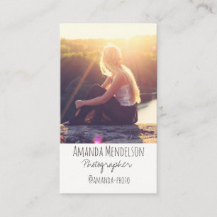 Tarjeta De Visita Foto personalizada e información personal